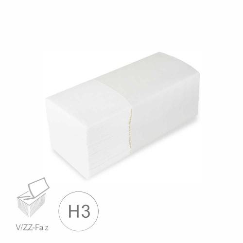 Papierhandtuch hochweiss 25,0 x 21,0cm 2-lagig V/ZZ-Falz 100% Recycling (H3)